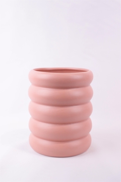 vaso para plantas cerâmica rosê na internet