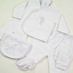 SET AJUAR 5 PIEZAS BUNNY PIMA BABY TIME CL - comprar online