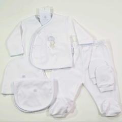 SET AJUAR 5 PIEZAS BUNNY PIMA BABY TIME CL