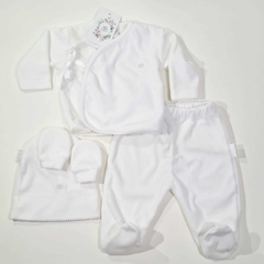 SET PLUSH AJUAR BABY TIME 4 PZAS BL