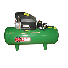 Compresor fema 2,5HP 100LTS 220V axial con patas 69370210-4