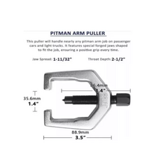 Imagen de Extractor de Rotulas Extremos Universal x 5 pcs Ruhlmann RU43131