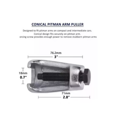 Extractor de Rotulas Extremos Universal x 5 pcs Ruhlmann RU43131 - HERRACOR