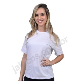 Camisa Básica Gola Olímpica Manga Curta Feminina