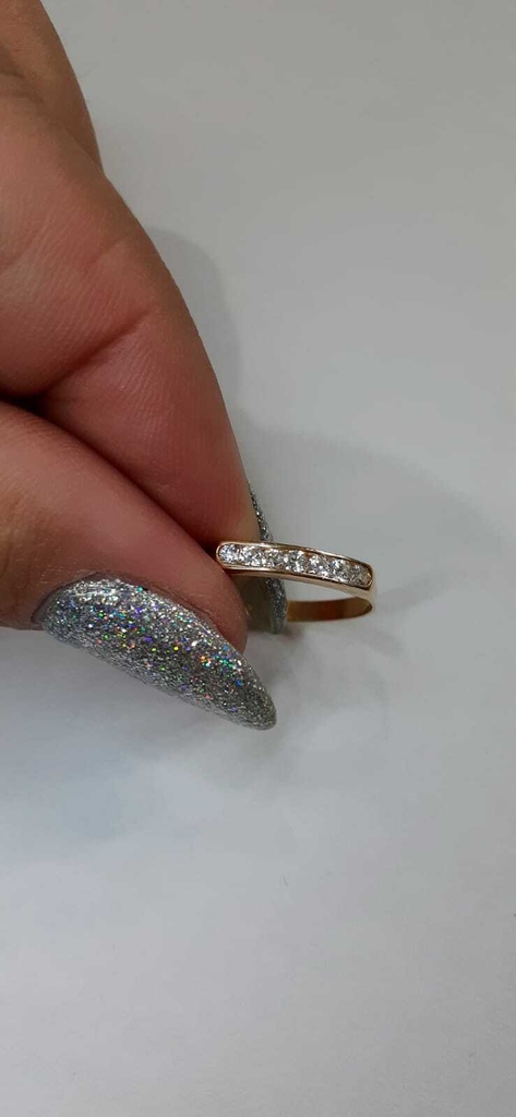 Anillo Oro 18 k Medio sin Fin 1 4 gr Valen di Breda