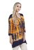 Blusa Tie-dye laranja com azul - comprar online