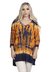 Blusa Tie-dye laranja com azul