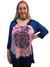 Blusa Tie-dye Rosa com Azul