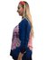 Blusa Tie-dye Rosa com Azul na internet