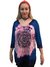 Blusa Tie-dye Rosa com Azul - comprar online