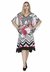 Kaftan curto Chevron Floral