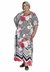 Kaftan longo Floral Listrado