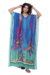 KAFTAN VESTIDO Longo BIXUGRILLO estampada Aurora Boreal.