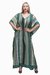 Kaftan longo Listrado Verde