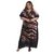 Kaftan Vestido Longo BIXUGRILLO estampada Skin Brown