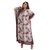 Kaftan Vestido Longo BIXUGRILLO estampada folhas outono