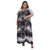 Kaftan Vestido Longo BIXUGRILLO estampada tie dye arabesco