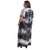 Kaftan Vestido Longo BIXUGRILLO estampada tie dye arabesco