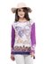 Blusa manga longa Borboleta purple