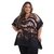 Blusa Kaftan BIXUGRILLO estampada Skin Brown