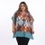 Blusa Kaftan BIXUGRILLO estampada Losangulos