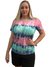 Blusa em Tie-dye rosa e azul