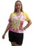 Blusa em Tie-dye amarelo e rosa