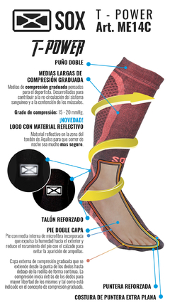 SOX MEDIAS COMPRESIÓN GRADUADA T-POWER - comprar online