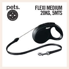 Flexi New CLASSIC cordón M 5 m negro 20 kg en internet