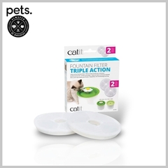 CATIT TRIPLE ACTION FOUTAIN FILTER - 2 PACK - comprar online