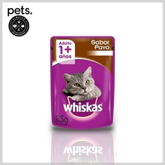 WHISKAS GATO ADULTO SABOR PAVO EN SALSA X 85GR