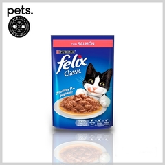 ALIMENTO HUMEDO FELIX CON SALMON 85 GR