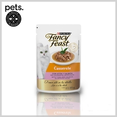 PURINA FANCY FEAST CASSEROLE ATUN Y SALMON 85GR