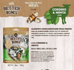 BETTER BONES - HUESOS ENROLLADOS DE POLLO CON CORDERO/MENTA 9 U. en internet