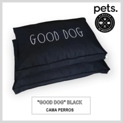 CAMA PERROS "GOOD DOG" BLACK
