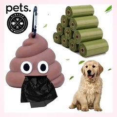 Dispenser de bolsitas para Mascotas Poo Emoji