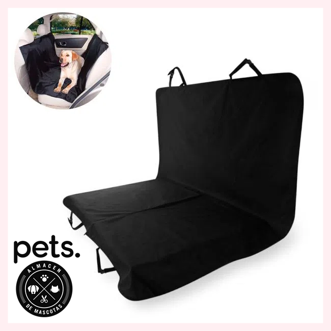  ZQ Fundas de asiento de coche para perro, funda de asiento  trasero antideslizante para mascotas, funda de asiento impermeable para  mascotas con cinturón de seguridad medio capaz de automóviles, camiones y