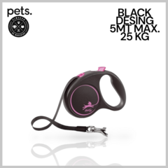 CORREA FLEXI BLACK DESING CINTA MEDIUM 5M ROSA 25 KG - comprar online