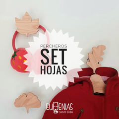 Set de Perchero Hojitas