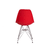 Cadeira Eiffel Eames Cromada - Vermelha - Decco Móveis 