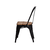 Cadeira Titan Assento Madeira - Preto - Decco Móveis 