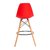 Banqueta Alta Eiffel Eames - Vermelha - Decco Móveis 