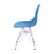 Cadeira Eiffel Eames Cromada - Azul Petróleo na internet