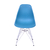 Cadeira Eiffel Eames Cromada - Azul Petróleo - comprar online