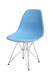 Cadeira Eiffel Eames Cromada - Azul