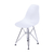 Cadeira Eiffel Eames Cromada - Branca