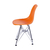 Cadeira Eiffel Eames Cromada - Laranja na internet