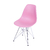 Cadeira Eiffel Eames Cromada - Rosa