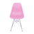 Cadeira Eiffel Eames Cromada - Rosa - comprar online
