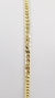 PULSEIRA MALHA GROUMET 4MM X 21CM BANHADA A OURO 18K - comprar online